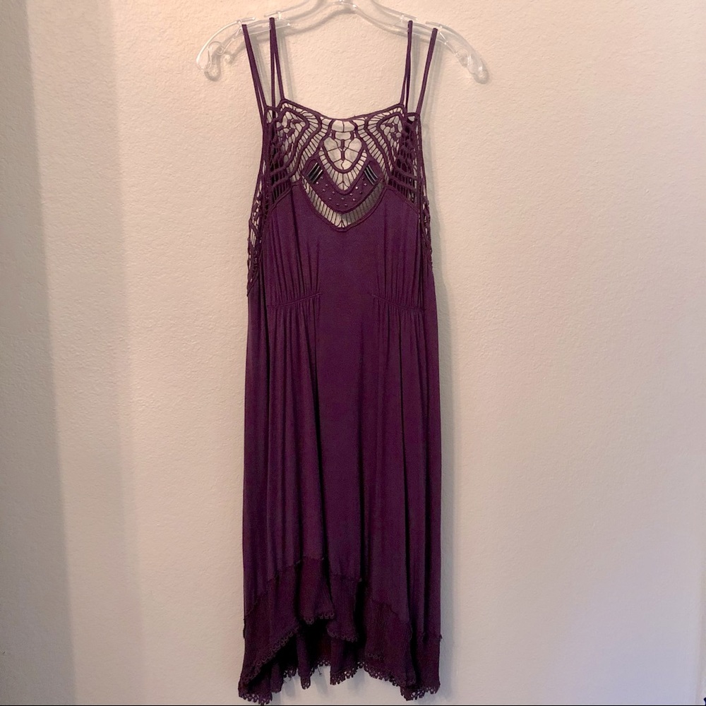 Free People Purple Boho Dress L